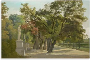 Gustav Wilhelm Palm, Giardino Del Lago Entrance, Villa Borghese, Rome, Art Print, Vintage Art, Canva Canvas Art Poster And Wall Art Picture Print Modern Family Bedroom Decor Posters 20x30inch(50x75cm)