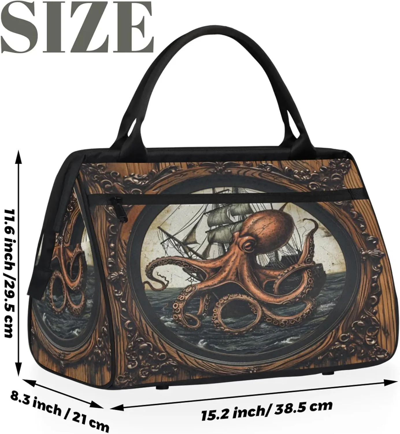Gym Bag for Women Men, Travel Sports Duffel Bag with Trolley Sleeve, Gym Bag Weekender Overnight Bag Carry On Tote Bag