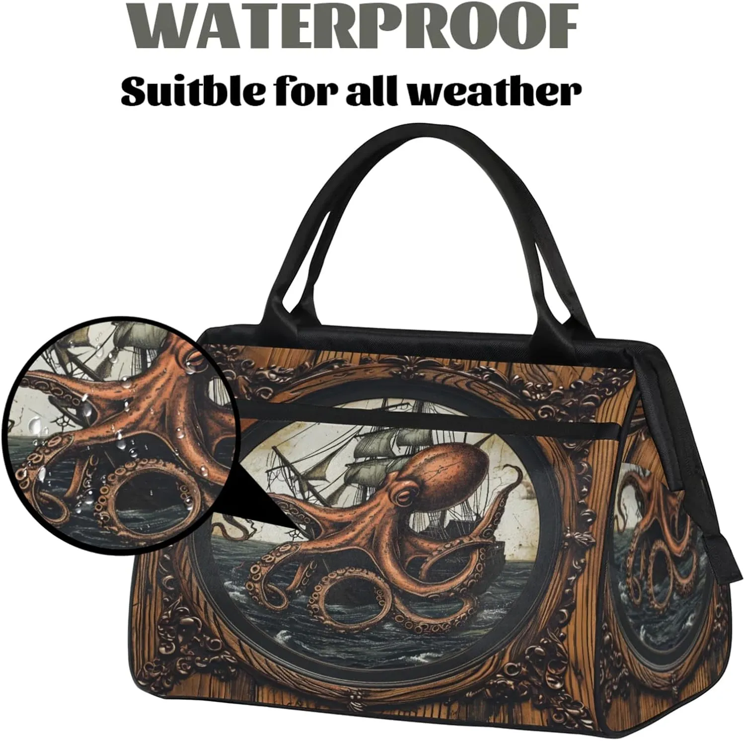 Gym Bag for Women Men, Travel Sports Duffel Bag with Trolley Sleeve, Gym Bag Weekender Overnight Bag Carry On Tote Bag