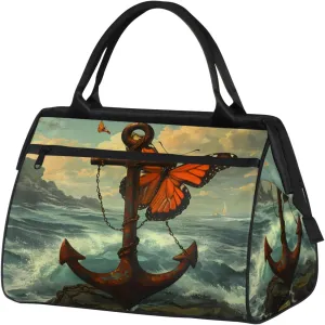Gym Bag for Women Men, Travel Sports Duffel Bag with Trolley Sleeve, Gym Bag Weekender Overnight Bag Carry On Tote Bag