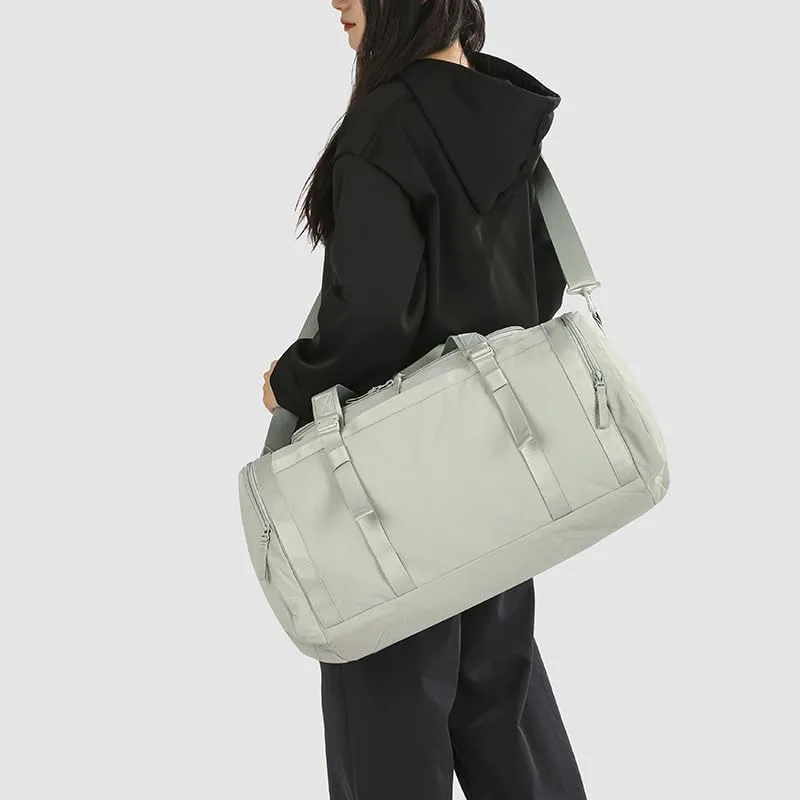 Gym Bag-Small Duffle Travel with Shoe Compartment Personal Item Weekender Sports Bag Weekend a Water-resistant Insulated Pocket & Women Wet(Earthy green)