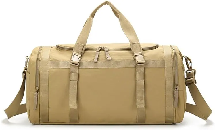 Gym Bag-Small Duffle Travel with Shoe Compartment Personal Item Weekender Sports Bag Weekend a Water-resistant Insulated Pocket & Women Wet(Earthy green)
