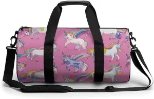 Gym Bags Small Many Horse Duffel Bag Overnight Bag with Shoe Compartment Carryon Bag for Men Women