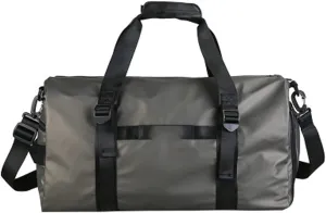 Gym Sport Men Waterproof Oxford Handbag Big Travel Luggage Duffel For Women Sports Bag With Shoe Compartment (Green)