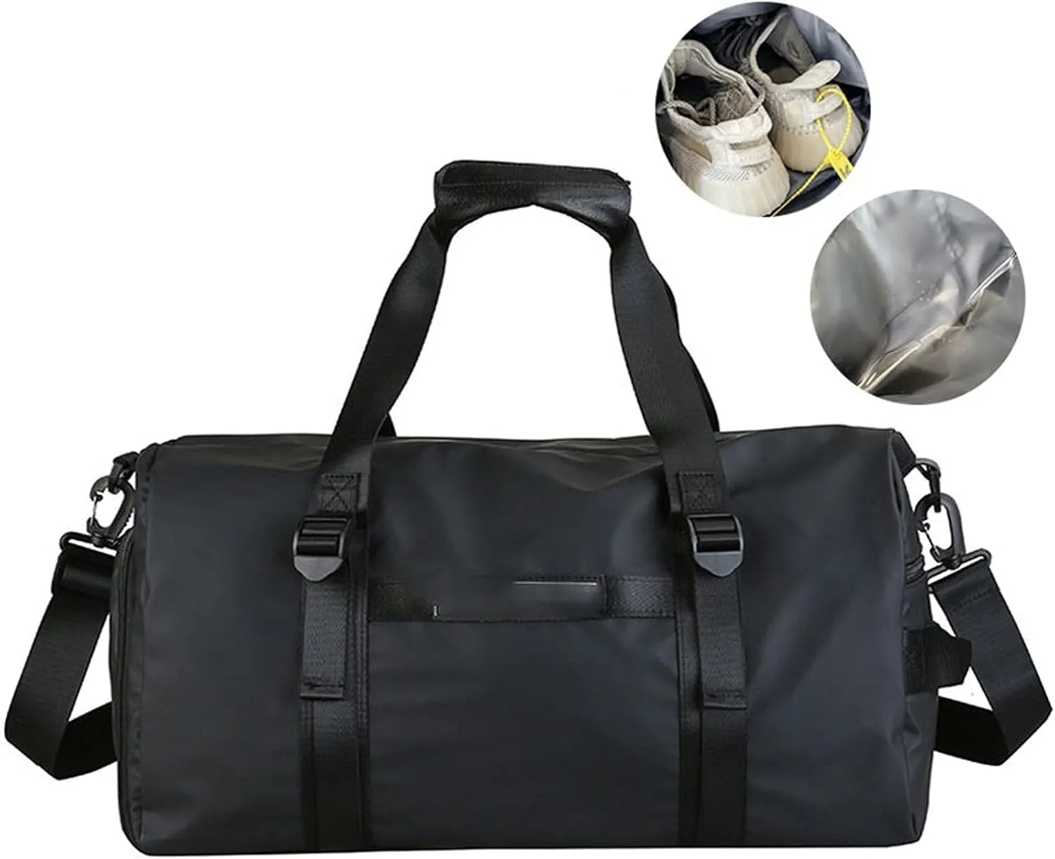 Gym Sport Men Waterproof Oxford Handbag Big Travel Luggage Duffel For Women Sports Bag With Shoe Compartment (Green)