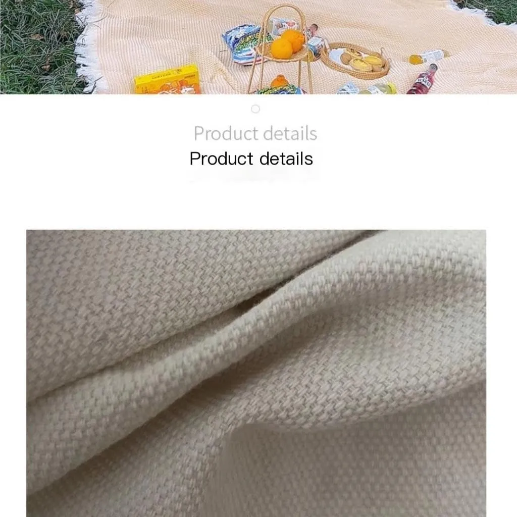 Hamock Tassel Outdoor Camping Hammock Outdoor Single Double Camping Swing Adult Thick Canvas Leisure Homestay Hanmock(Large)