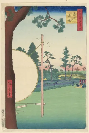 HDARTiTi Vintage Graffiti Painting Art Poster Picture Takata Riding Grounds From the Series One Hundred Famous Views of Edo by Ando Hiroshige Portraits Artwork for Office Decor 60x90cm