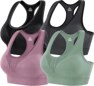 Heathyoga High Impact Sports Bras for Women High Support Padded Sports Bra Workout Bras for Women Racerback Bra for Yoga