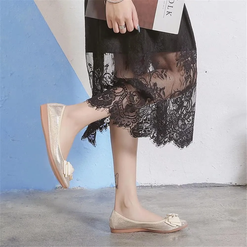Hee grand Women Foldable Ballet Flats Bling Rhinestones Soft Leather Pointy Toe Flats Sparkle Wedding Dress Shoes Comfort Slip on Loafers Big Size