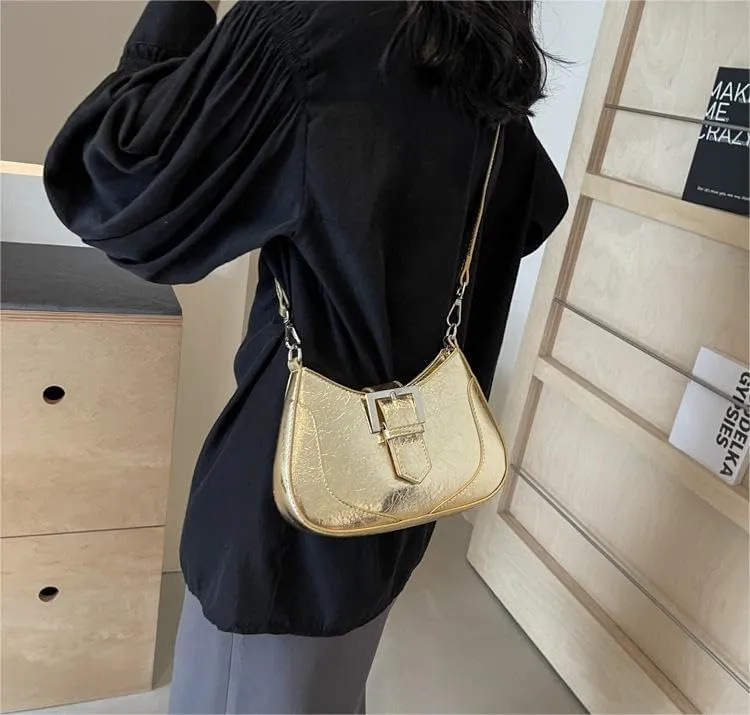 High-end retro underarm Purses women's commuting versatile shoulder messenger bags simple solid color handbags