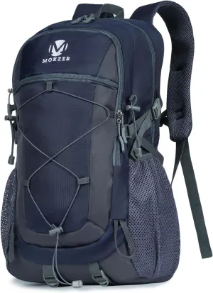 Hiking Backpack,40L Lightweight Water Resistant Camping Daypack for Men and Women, Travel Bag for Outdoor Sport Trekking(Blue)