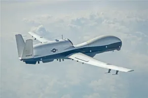 Home Comforts Northrop Grumman MQ-4C Triton - Canvas Print - Vintage Art Reproduction, Wall Décor (16x24 inches) - Comes Stretched on the Canvas Bars