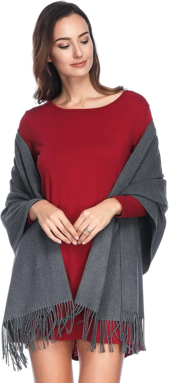 HOYAYO Pashmina Shawls and Wraps Winter Warm Soft Scarf for Women