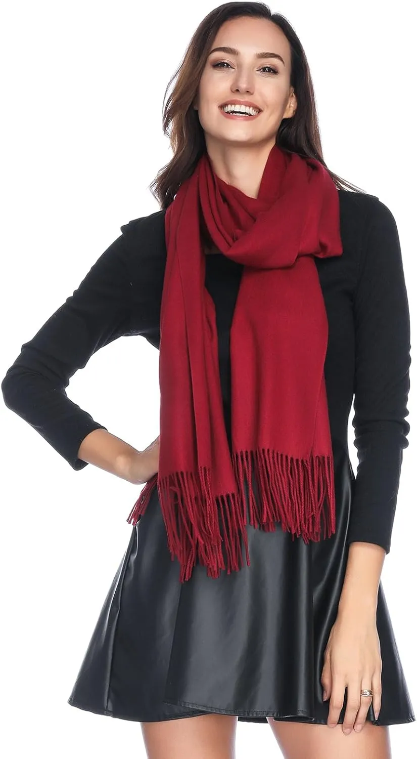 HOYAYO Pashmina Shawls and Wraps Winter Warm Soft Scarf for Women