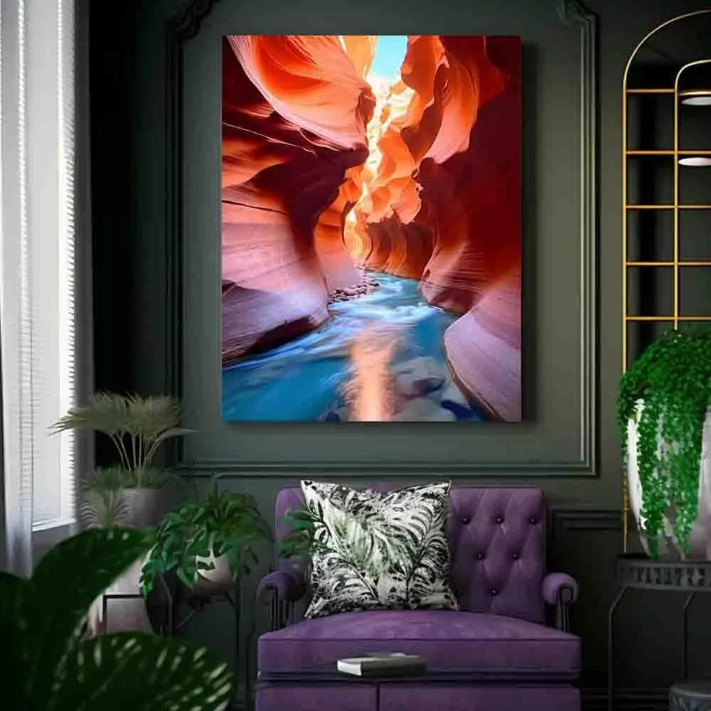 HTUKHBVGHT Desert, desert landscape, Bohemian West ，canvas wall decor,for living room, bedroom,16x24inch