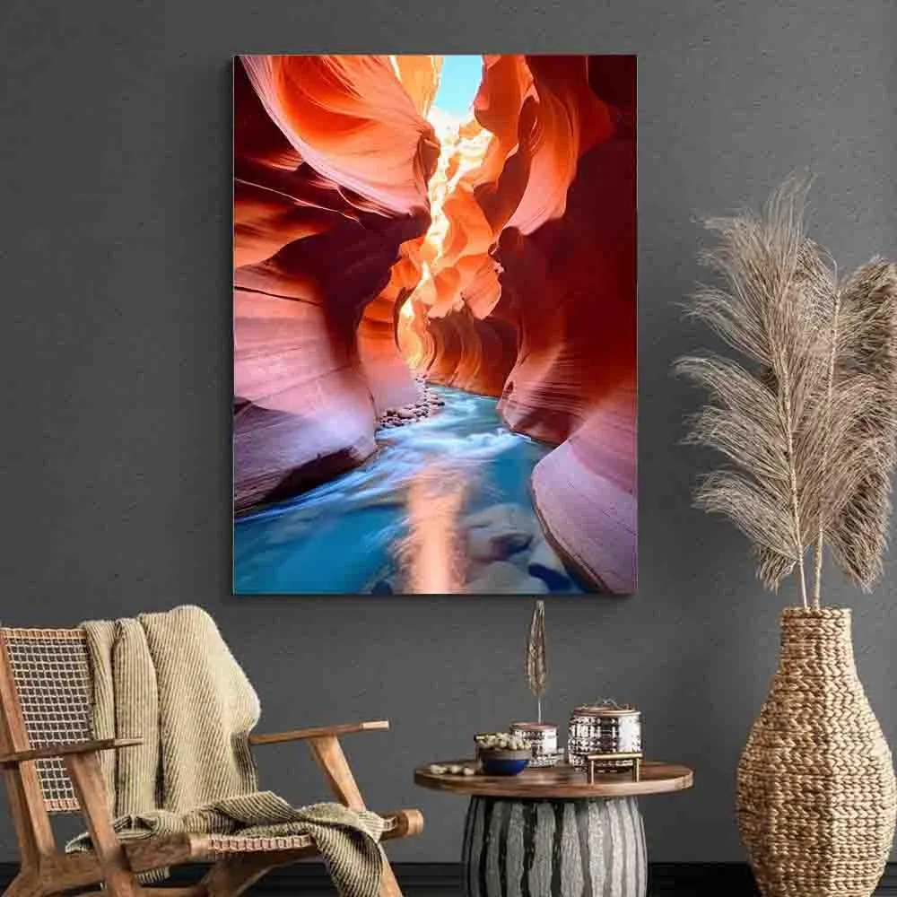 HTUKHBVGHT Desert, desert landscape, Bohemian West ，canvas wall decor,for living room, bedroom,16x24inch