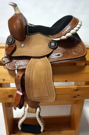 HUMAYL Saddlery 8" inches Seat Pony Kids Miniature Children Horse Saddle Western Equestrian Trail Premium Quality Handmade Leather for Horse Riding and Best Horse Rider 8" inches Horse Saddle, PONY88