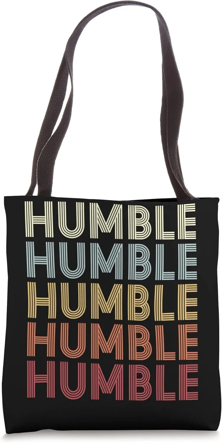 Humble Texas Humble TX Retro Vintage Text Tote Bag