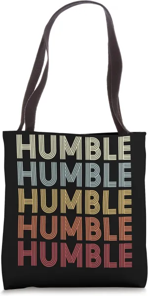 Humble Texas Humble TX Retro Vintage Text Tote Bag