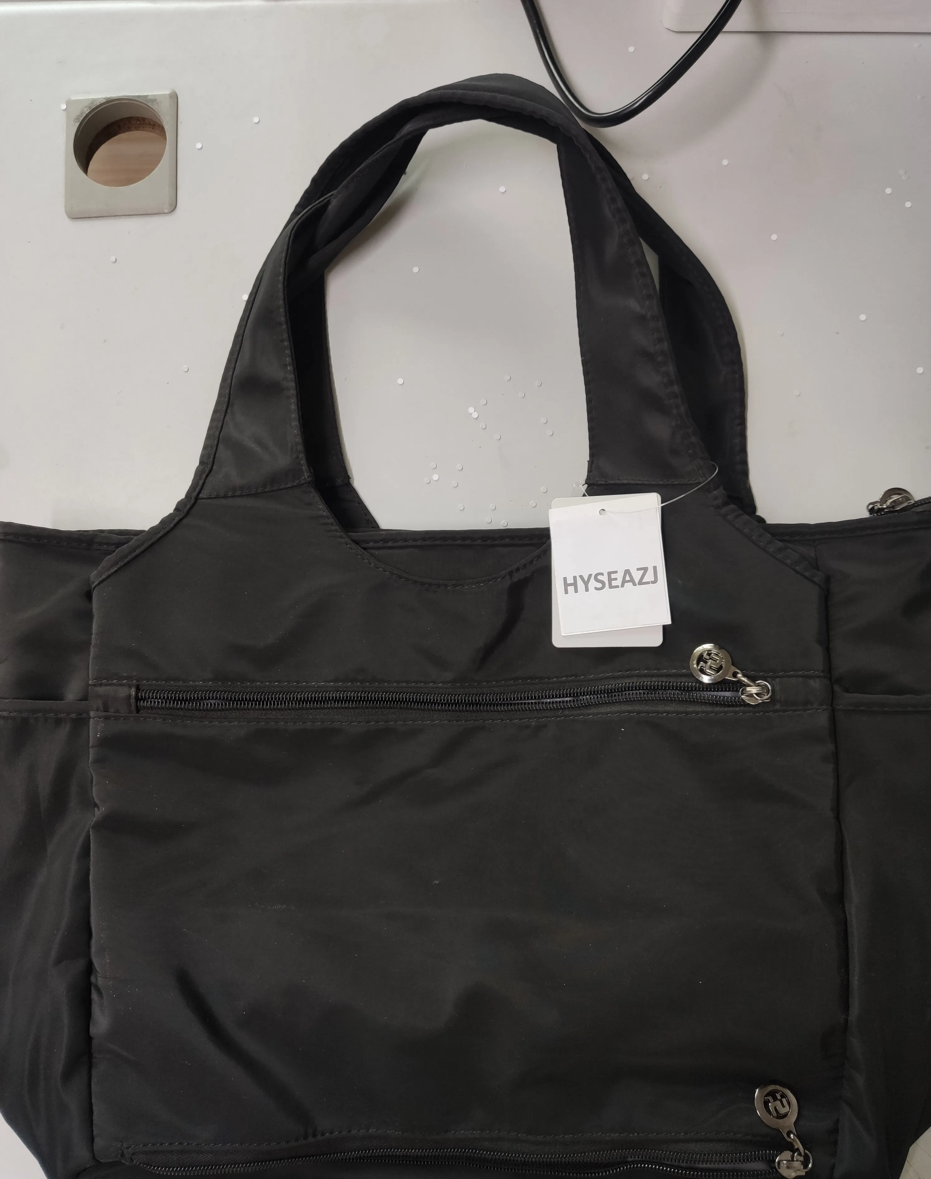 HYSEAZJ Large Capacity Waterproof Nylon Lady Single Shoulder Tote Bag Hand Bag