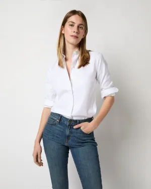 Icon Spread Shirt in White Roxford