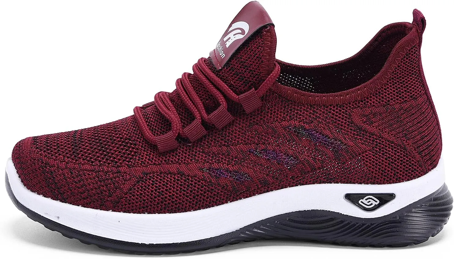 ihinzry Women's Flying Woven Sneakers Lightweight Comfortable Mesh Walking Shoes Outdoor Non Slip Breathable Tennis Shoes