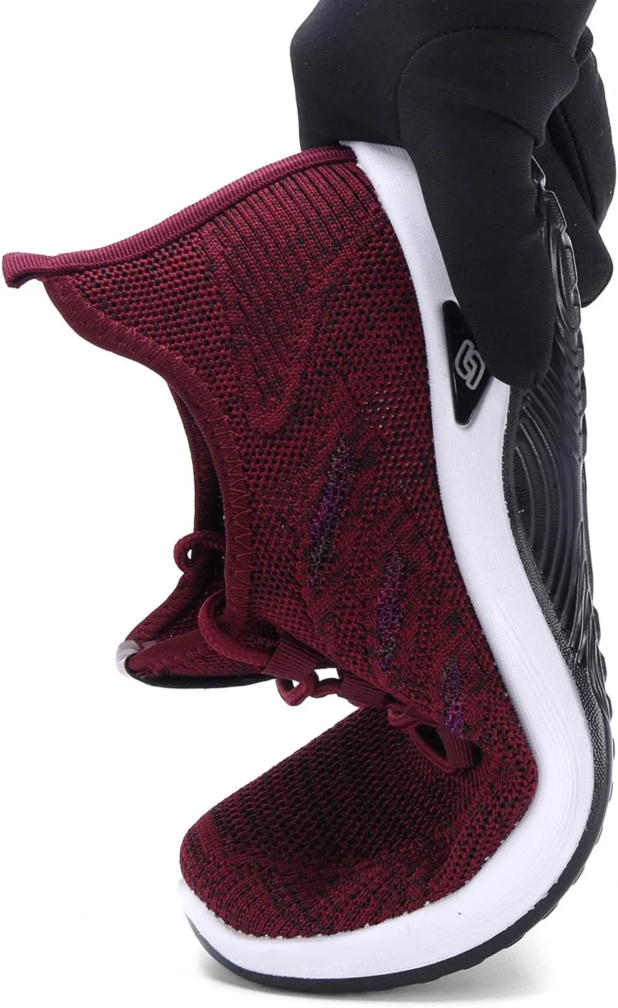 ihinzry Women's Flying Woven Sneakers Lightweight Comfortable Mesh Walking Shoes Outdoor Non Slip Breathable Tennis Shoes
