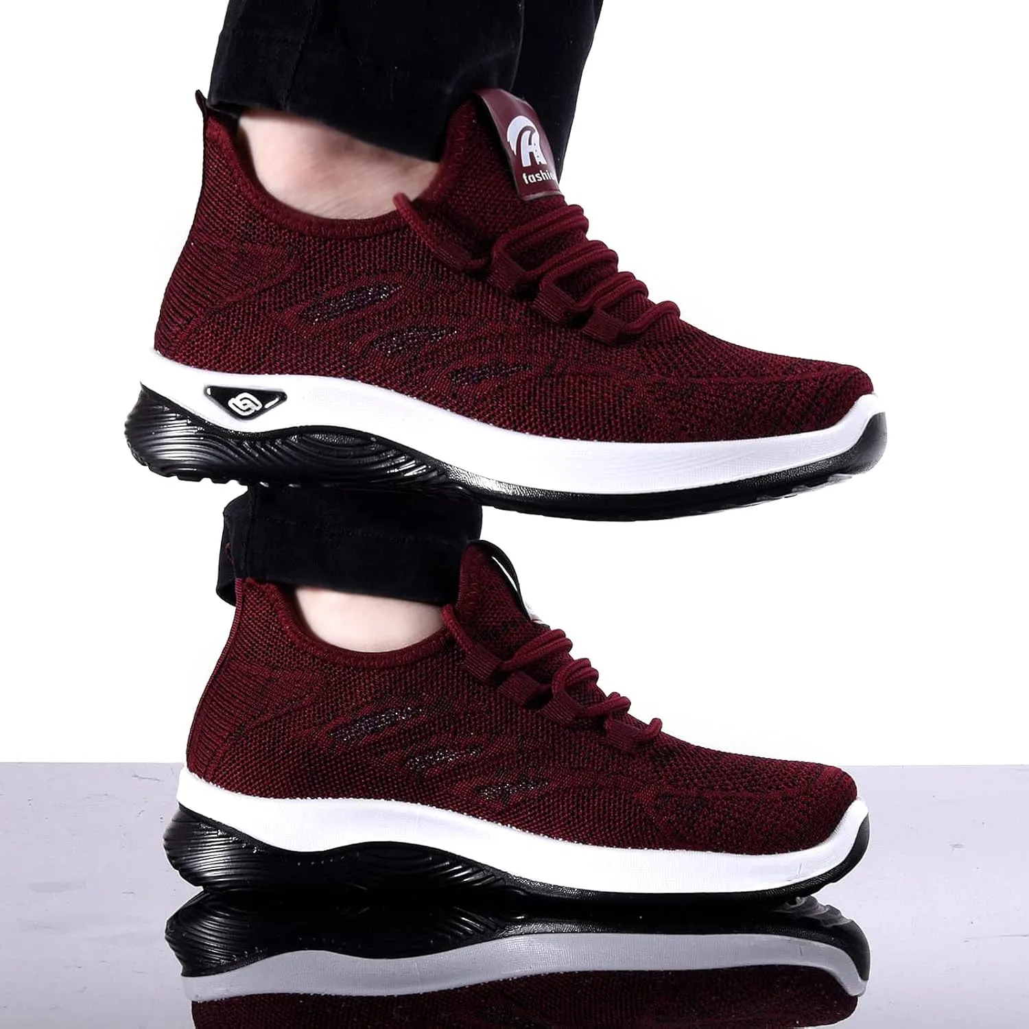 ihinzry Women's Flying Woven Sneakers Lightweight Comfortable Mesh Walking Shoes Outdoor Non Slip Breathable Tennis Shoes