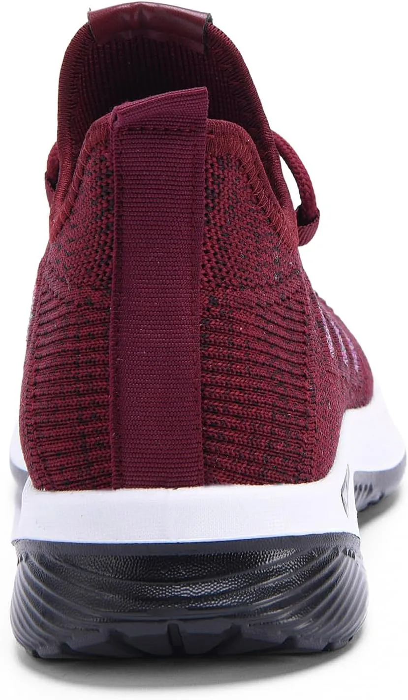 ihinzry Women's Flying Woven Sneakers Lightweight Comfortable Mesh Walking Shoes Outdoor Non Slip Breathable Tennis Shoes