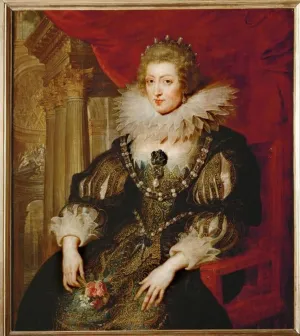 iiRTTFiRT Famous Painting Canvas Prints Art Painting Anna From Austria by Peter Paul Rubens Vintage Print for Home Decor 60x90cm