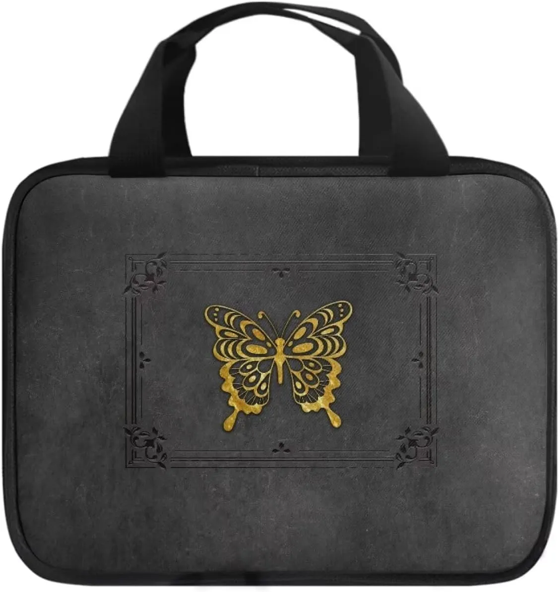 Imitation Leather Print Bible Case Bible Cover for Women Canvas Bible Carrying Case Built-in Pocket Handle Church Bag