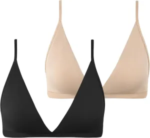 INIBUD Bralette for Women Removable Padded Bra Yoga Seamless V Neck Triangle Adjustable Straps Wireless