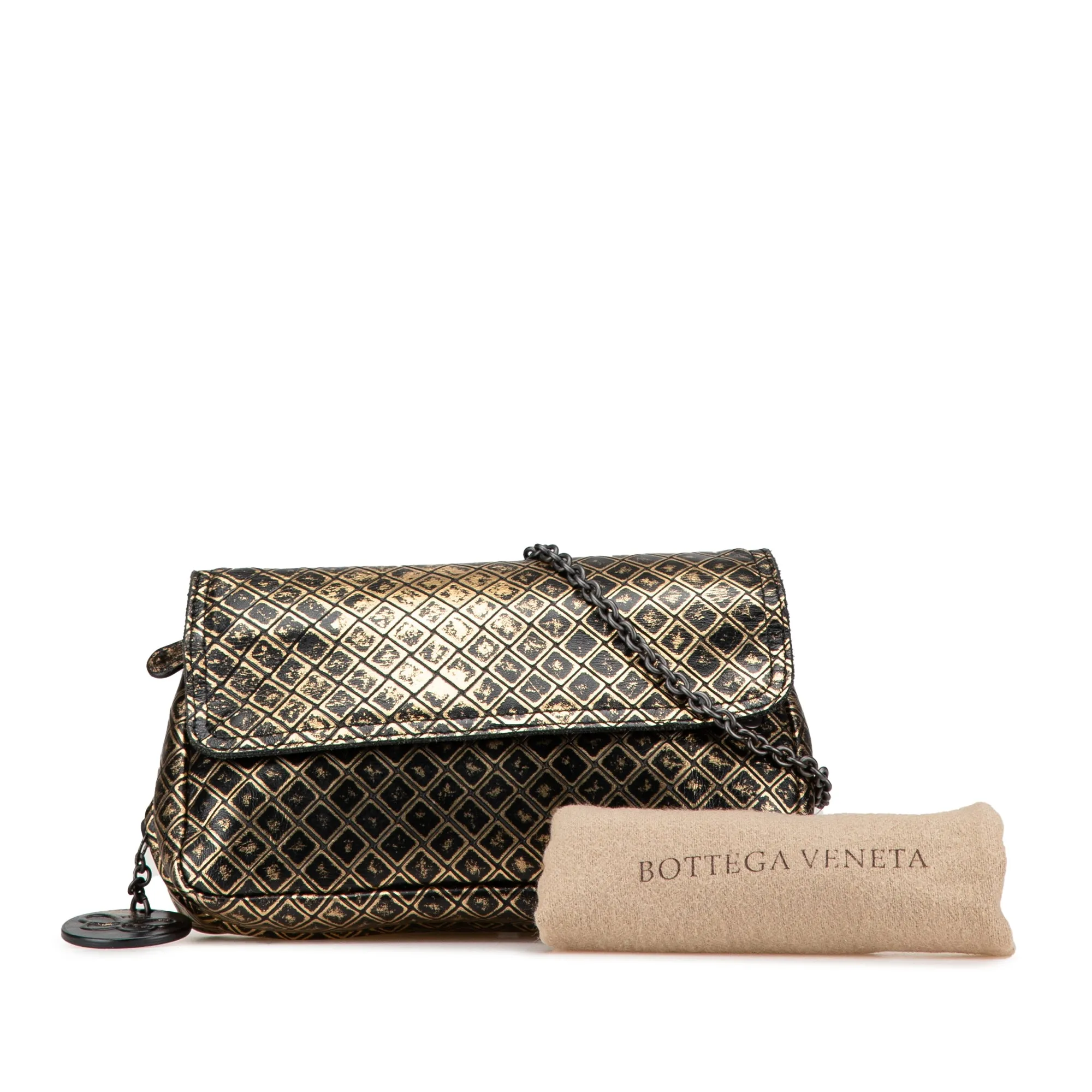 Intrecciomirage Butterfly Charm Chain Flap