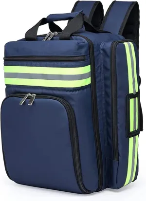 IOCCIOBB Portable First Aid Kit Bag, Emergency Responder Trauma Bag, Emergency Backpack for Flood Prevention and Emergency Medical Supplies Storage Case (Color : Blue)