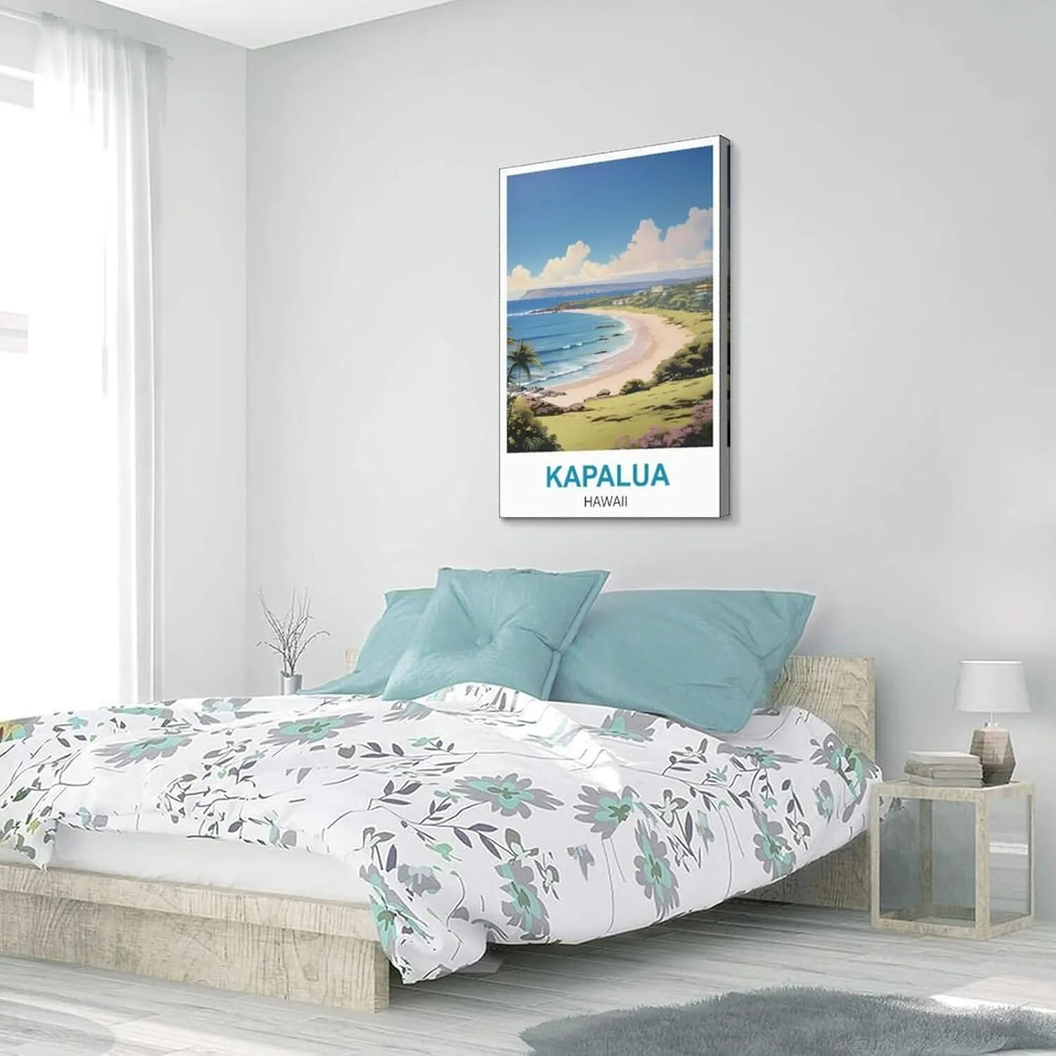 iPuzou Kapalua Hawaii Vintage Travel Posters 12x18inch(30x45cm) Canvas Painting Poster And Print Wall Art Picture for Living Room