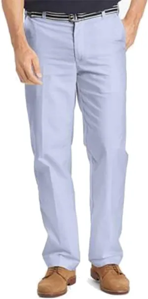 IZOD Men's Newport Belted Flat Front Straight Fit Oxford Pant