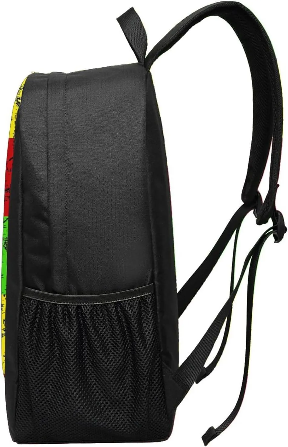 Jamaican Flag Rasta Reggae Judah Lion Casual Backpacks Sports Backpack Large Capacity Travel Rucksack Laptop Daypack with Multi-Pockets Adjustable Strap Work Bag for Hiking
