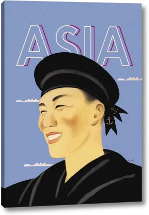 Japanese Sailor, 1935 by Frank McIntosh - 20" x 30" Canvas Art Print Gallery Wrapped - Ready to Hang
