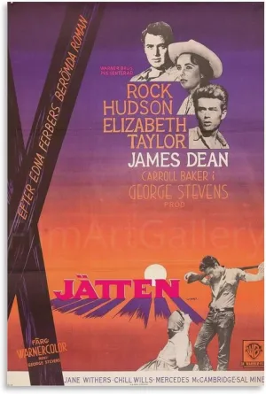 JINGQEI GIANT XL CANVAS PRINT Vintage Movie James Dean Elizabeth Taylor Poster Canvas Wall Art Posters For Room Aesthetic And DecorPoster For Living Room Bedroom Office Decor20x30inch(50x75cm)