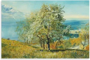 John William Inchbold,An Alpine Lake,art Prints,Vintage Art,canvas Wall Art,famous Art Prints, Canvas Art Poster And Wall Art Picture Print Modern Family Bedroom Decor Posters 16x24inch(40x60cm)
