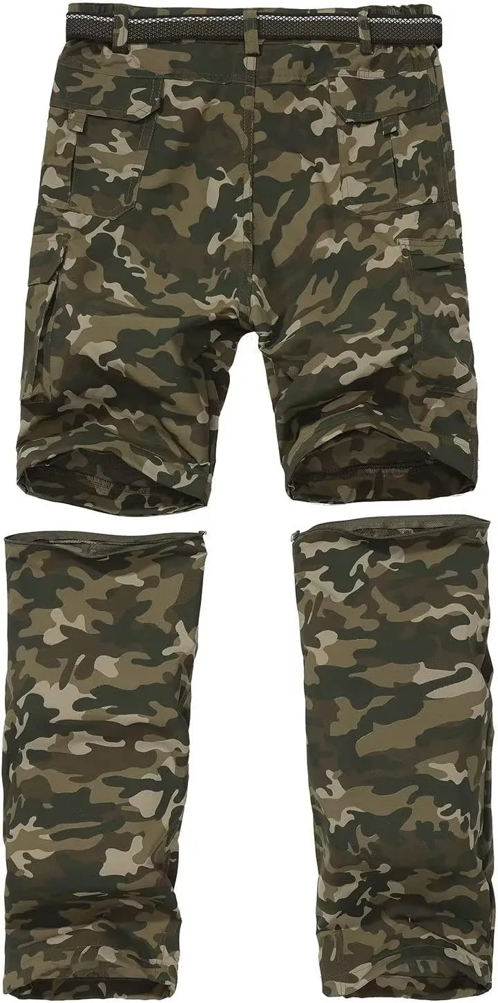 JOMLUN Boy’s Scout Pants Convertible Hiking Quick Dry Zip Off Pants Outdoor Climbing Casual Trouser Kids Youth Cargo Pants