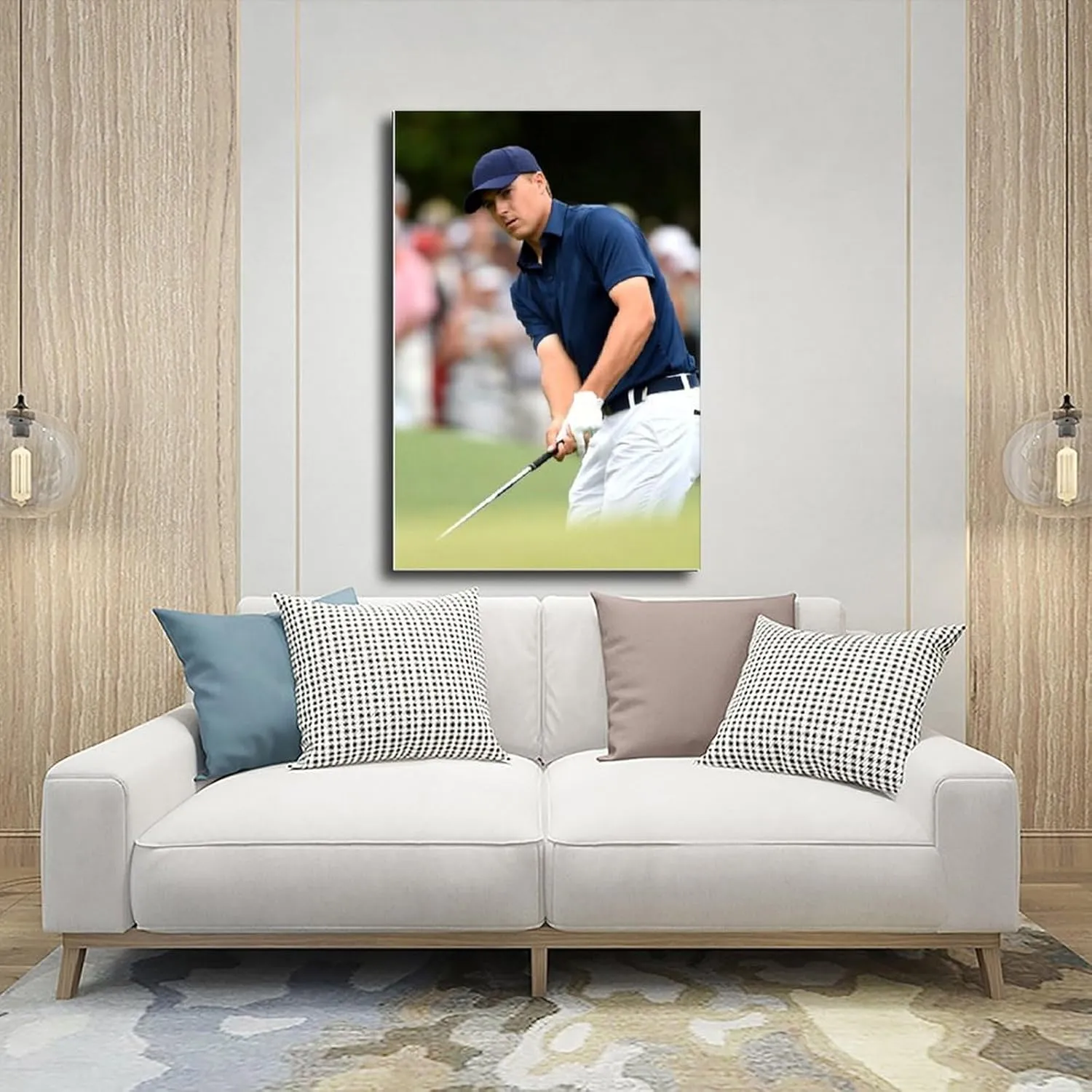 Jordan Spieth Golf Poster43 Canvas Poster Bedroom Decor Sports Landscape Office Room Decor Gift Unframe:12x18inch(30x45cm)