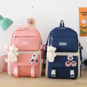 Junior High Campus Large Capacity Simple Backpacks