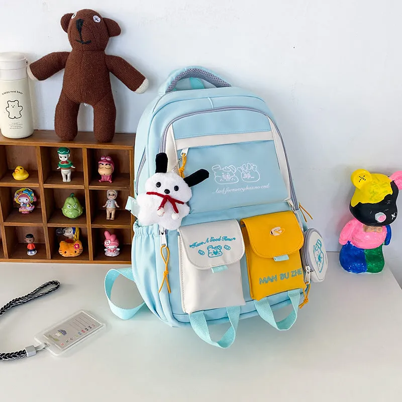 Junior's Large Capacity Korean Preppy Style Backpacks