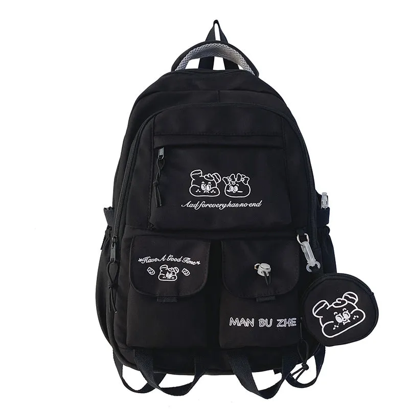 Junior's Large Capacity Korean Preppy Style Backpacks