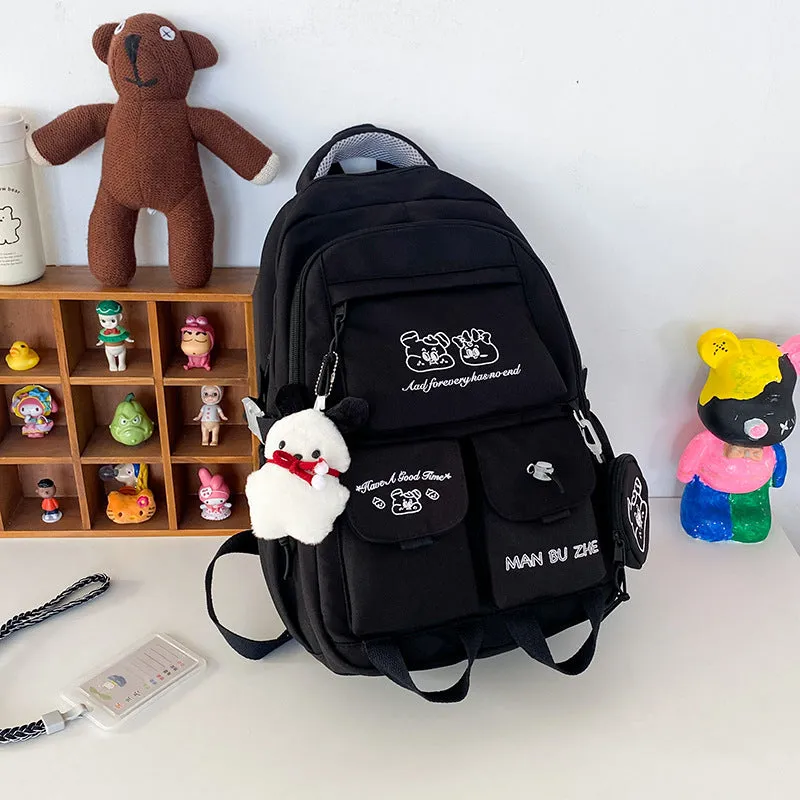Junior's Large Capacity Korean Preppy Style Backpacks