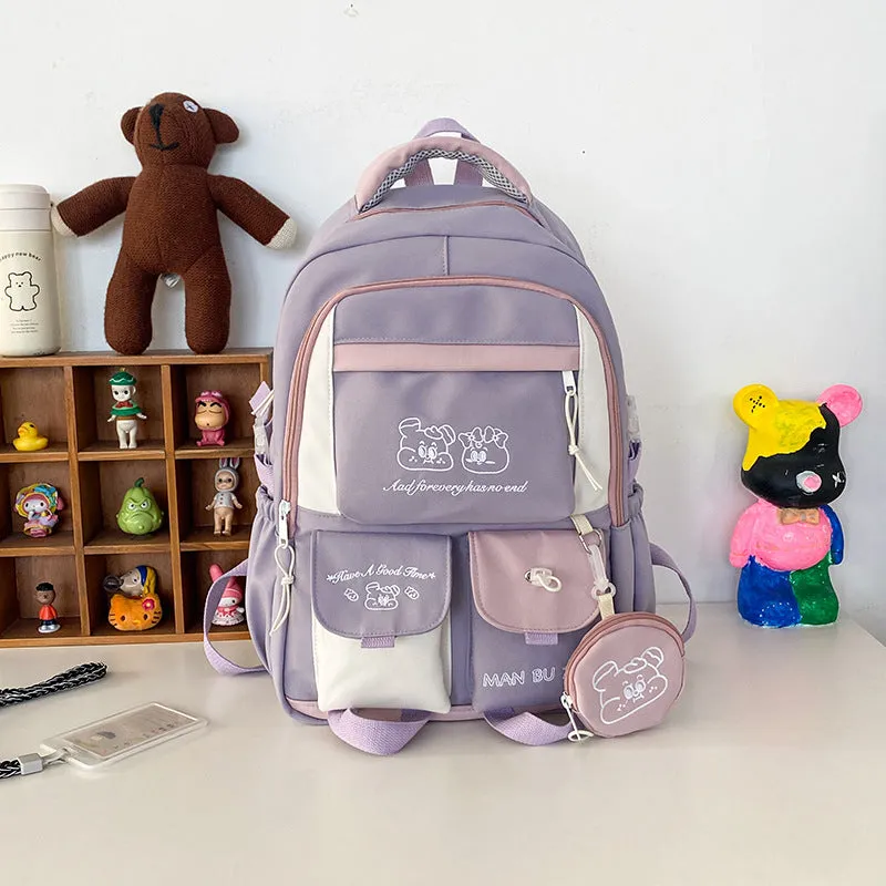 Junior's Large Capacity Korean Preppy Style Backpacks