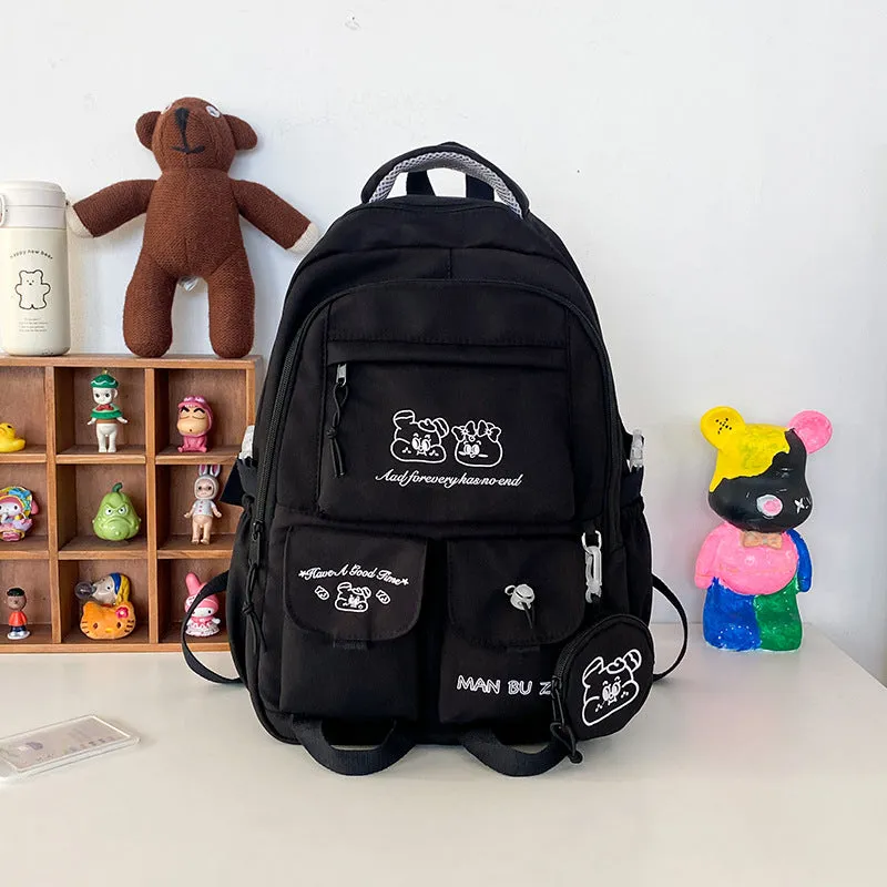 Junior's Large Capacity Korean Preppy Style Backpacks