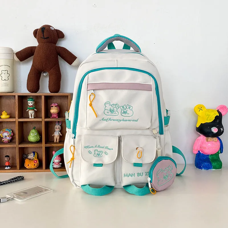 Junior's Large Capacity Korean Preppy Style Backpacks
