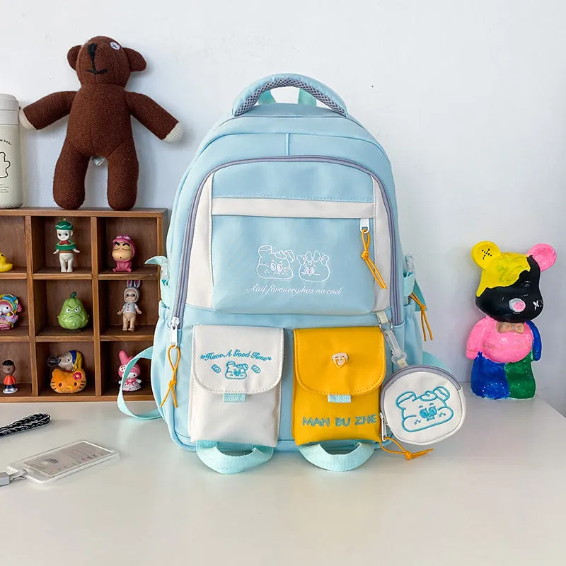 Junior's Large Capacity Korean Preppy Style Backpacks